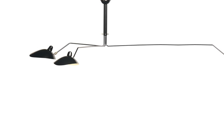 3 Arm Ceiling Lamp by Serge Mouille Pendant Lamps